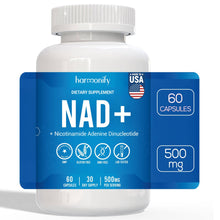 Load image into Gallery viewer, HARMONIFY NAD+ 500mg supplement bottle 30-day supply for cellular health