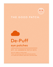 Load image into Gallery viewer, De-Puff hydrogel under-eye patches to reduce puffiness and bags