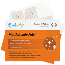 Load image into Gallery viewer, MultiVitamin Plus daily vitamin and mineral transdermal patch